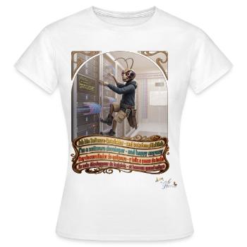 Heuschrecke JOGUE Software Entwickler IT Pop Art - Frauen T-Shirt - Weiß - Vorne - AI Model Female 172 dark (172cm)