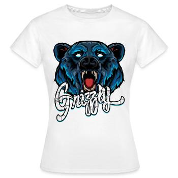 Grizzly - Frauen T-Shirt - Weiß - Vorne - AI Model Female 172 dark (172cm)