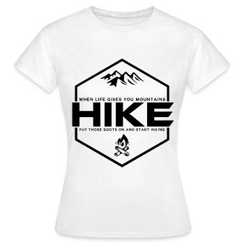 promenade - T-shirt Femme - blanc - Devant - AI Model Female 172 dark (172cm)