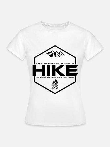 Hike - Frauen T-Shirt - Weiß