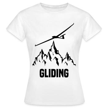 Pilote de planeur planeur planeur - T-shirt Femme - blanc - Devant - AI Model Female 172 dark (172cm)