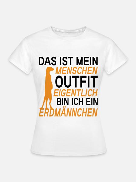 Erdmännchen Surikate Halloween Kostüm - Frauen T-Shirt - Weiß