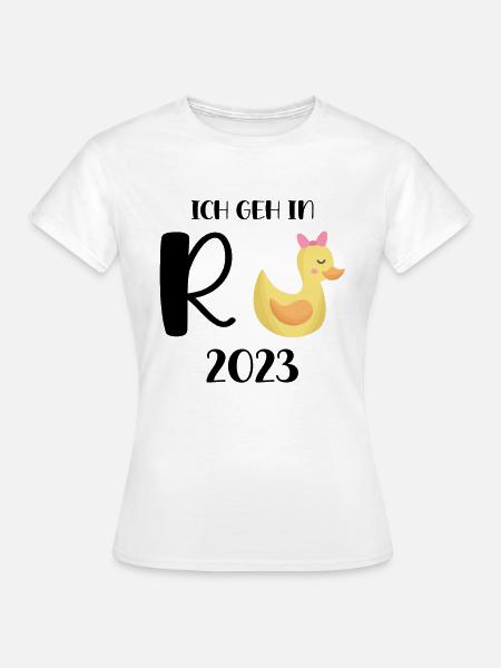 Rente Ente 2023 Pension Ruhestand Opa Oma Rentner - Frauen T-Shirt - Weiß