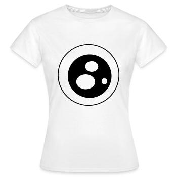 Eye Zyklop Glubschauge - Women's T-Shirt - white - Front - AI Model Female 172 dark (172cm)