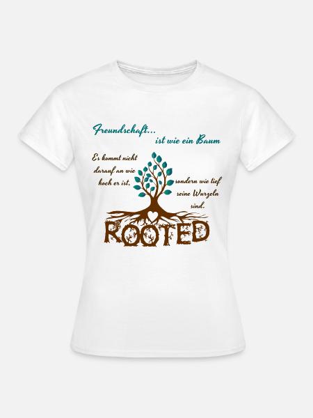 Freundschaft - bunt - Frauen T-Shirt - Weiß