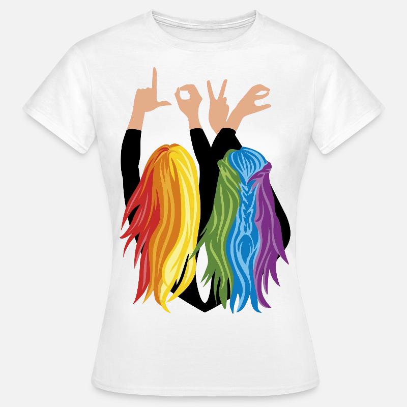 Love and Pride - Women's T-Shirt - white