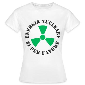 L’énergie nucléaire, Oui s’il vous plaît - T-shirt Femme - blanc - Devant - AI Model Female 172 dark (172cm)