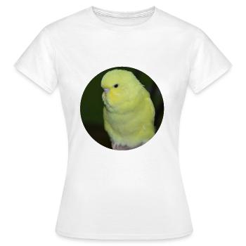 Perruche perruche jaune - T-shirt Femme - blanc - Devant - AI Model Female 172 dark (172cm)
