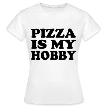 La pizza est mon passe-temps - T-shirt Femme - blanc - Devant - AI Model Female 172 dark (172cm)
