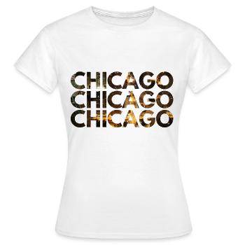 Chicago - T-shirt Femme - blanc - Devant - AI Model Female 172 dark (172cm)