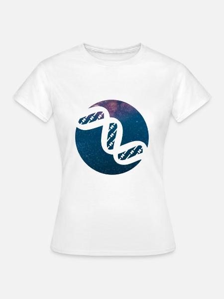 Weltall DNA - Frauen T-Shirt - Weiß