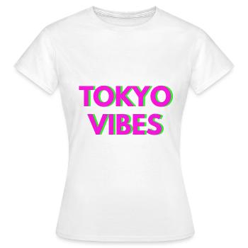 TOKYO VIBES - T-shirt Femme - blanc - Devant - AI Model Female 172 dark (172cm)