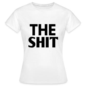 THE SHIT - T-shirt Femme - blanc - Devant - AI Model Female 172 dark (172cm)