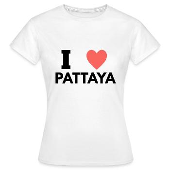 I LOVE PATTAYA - Frauen T-Shirt - Weiß - Vorne - AI Model Female 172 dark (172cm)