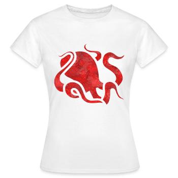 Tentacule poulpe poulpe - T-shirt Femme - blanc - Devant - AI Model Female 172 dark (172cm)
