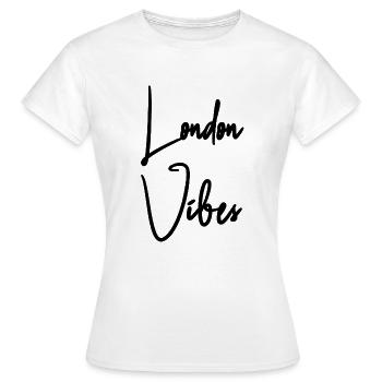 London Vibes - T-shirt Femme - blanc - Devant - AI Model Female 172 dark (172cm)