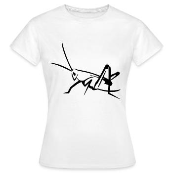 Sauterelles - T-shirt Femme - blanc - Devant - AI Model Female 172 dark (172cm)