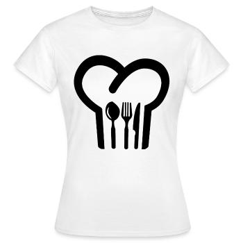 Toque - T-shirt Femme - blanc - Devant - AI Model Female 172 dark (172cm)