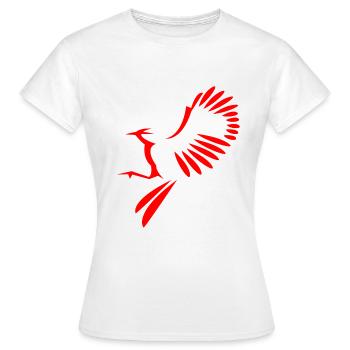 Vogel Abbildung - Frauen T-Shirt - Weiß - Vorne - AI Model Female 172 dark (172cm)