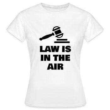 LA LOI EST DANS L'AIR - T-shirt Femme - blanc - Devant - AI Model Female 172 dark (172cm)