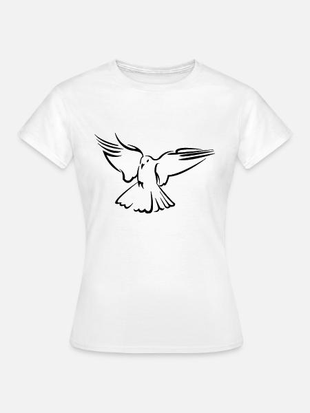 Friedenstaube - Frauen T-Shirt - Weiß