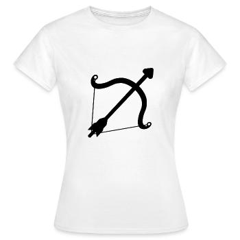 arc et des flèches - T-shirt Femme - blanc - Devant - AI Model Female 172 dark (172cm)