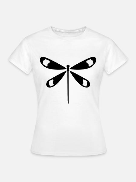 Libelle - Frauen T-Shirt - Weiß