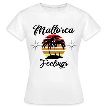 Sentiments de Majorque - T-shirt Femme - blanc - Devant - AI Model Female 172 dark (172cm)