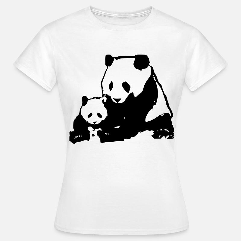 panda - Frauen T-Shirt - Weiß