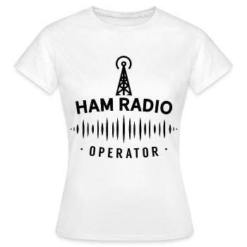 Radio amateur Radio Amateur Radio - T-shirt Femme - blanc - Devant - AI Model Female 172 dark (172cm)