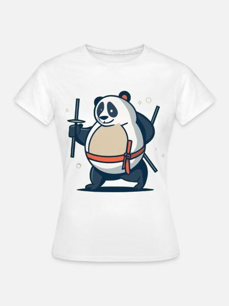Panda - Frauen T-Shirt - Weiß