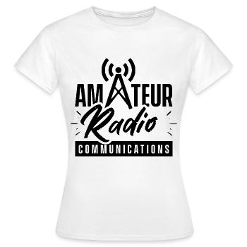 Amateurfunk Kommunikation Amateur Funker - Frauen T-Shirt - Weiß - Vorne - AI Model Female 172 dark (172cm)