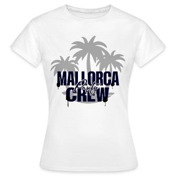 Mallorca Party Crew - T-shirt Femme - blanc - Devant - AI Model Female 172 dark (172cm)