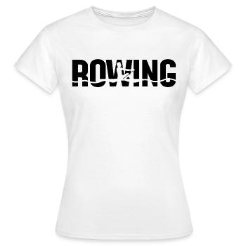 Rameurs aviron équipe rames - T-shirt Femme - blanc - Devant - AI Model Female 172 dark (172cm)