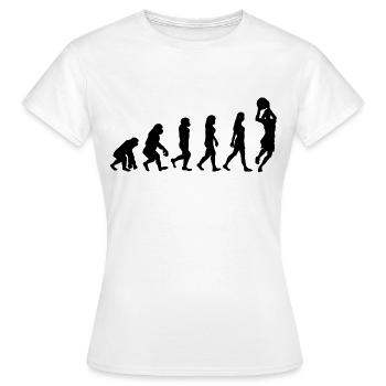 Cadeau de basketball féminin - T-shirt Femme - blanc - Devant - AI Model Female 172 dark (172cm)