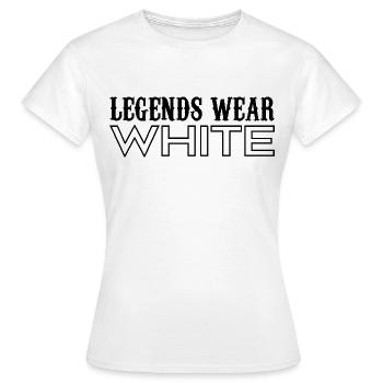 Legends Wear White Spirit Wear Team Game White - T-shirt Femme - blanc - Devant - AI Model Female 172 dark (172cm)