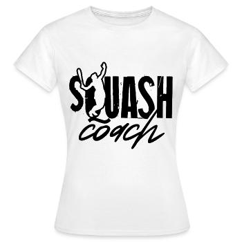 Squash Entraîneur Squash joueur de squash joueur de squash - T-shirt Femme - blanc - Devant - AI Model Female 172 dark (172cm)