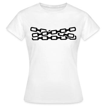 Kette - Frauen T-Shirt - Weiß - Vorne - AI Model Female 172 dark (172cm)