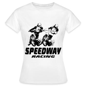 Moto de course de vitesse - T-shirt Femme - blanc - Devant - AI Model Female 172 dark (172cm)