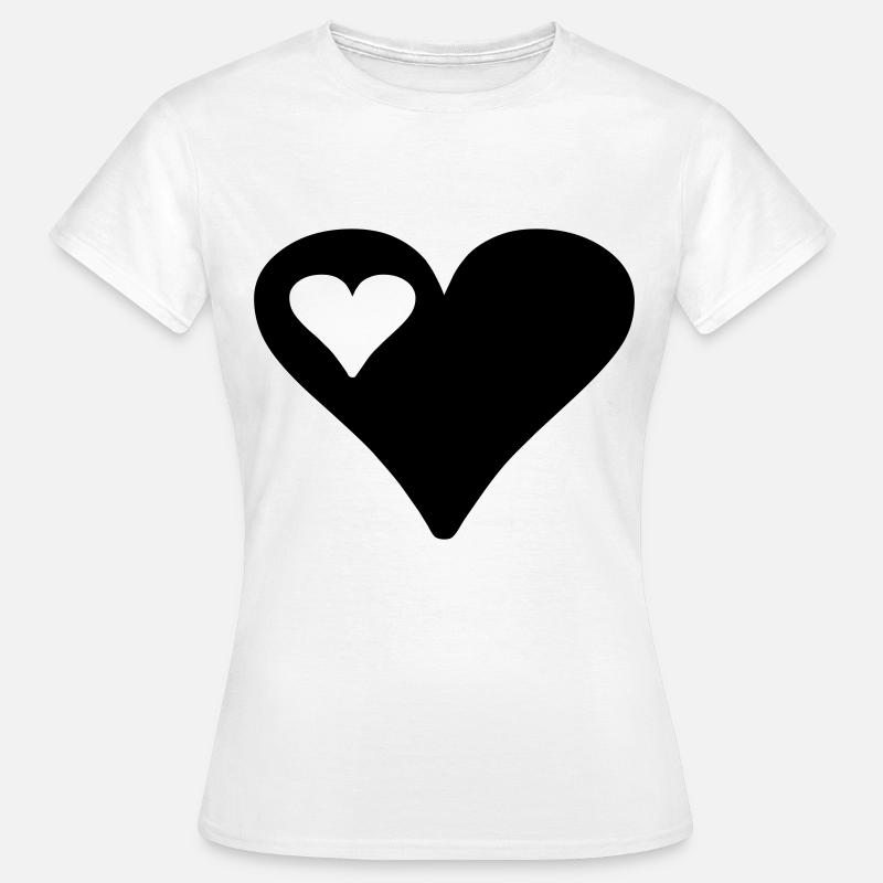 heart - Women's T-Shirt - white
