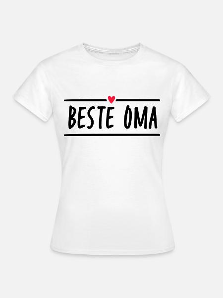 Beste Oma - Frauen T-Shirt - Weiß