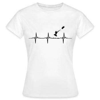 Kite surfer kitesurfer kiteboarding gift idea - Women's T-Shirt - white - Front - AI Model Female 172 dark (172cm)