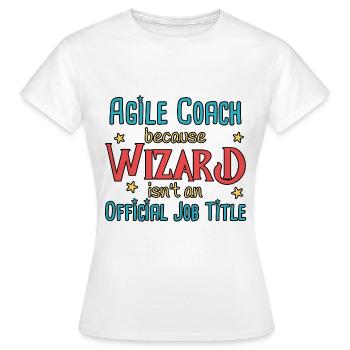 Assistant Coach Agile - T-shirt Femme - blanc - Devant - AI Model Female 172 dark (172cm)