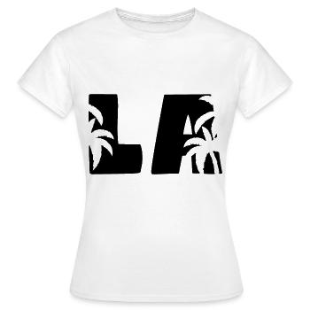 LA Palms Los Angeles - Women's T-Shirt - white - Front - AI Model Female 172 dark (172cm)