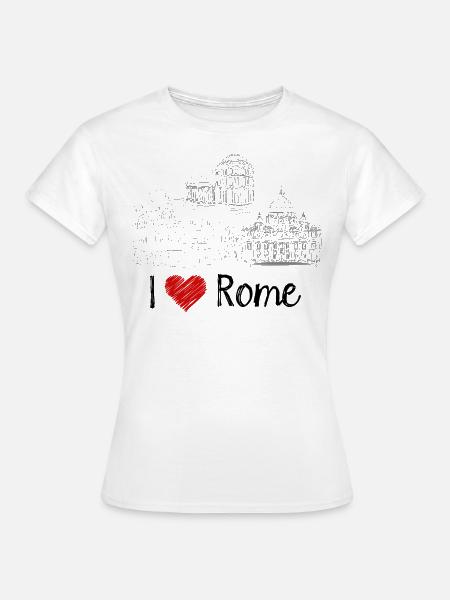 Ich Liebe Rom - Frauen T-Shirt - Weiß