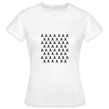 Emo Skull - T-shirt Femme - blanc - Devant - AI Model Female 172 dark (172cm)