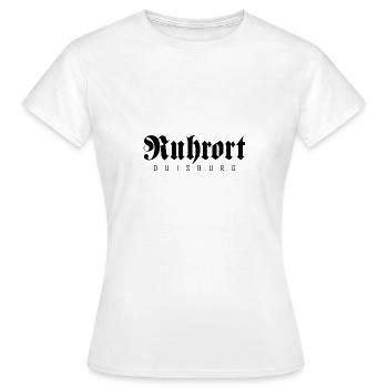 Ruhrort Duisburg Stadt Industrie Kohle Ruhrpott - T-shirt Femme - blanc - Devant - AI Model Female 172 dark (172cm)