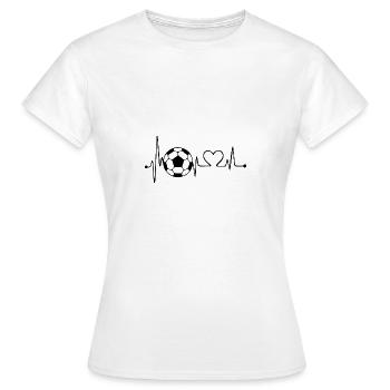 Ballsport - Frauen T-Shirt - Weiß - Vorne - AI Model Female 172 dark (172cm)