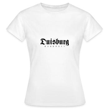 Duisburg Stadt Industrie Kohle Ruhrpott - Frauen T-Shirt - Weiß - Vorne - AI Model Female 172 dark (172cm)