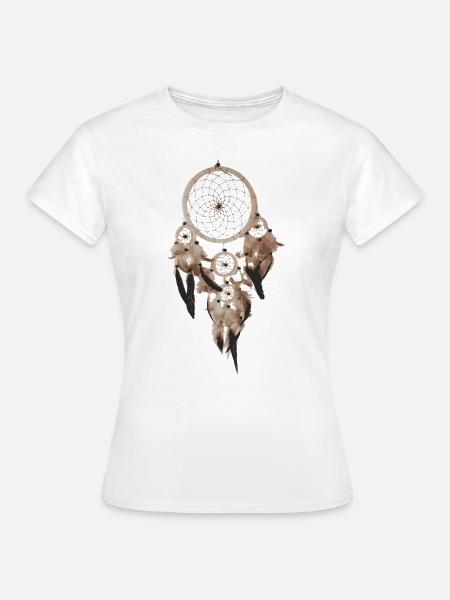 Traumfänger dream catcher - Frauen T-Shirt - Weiß